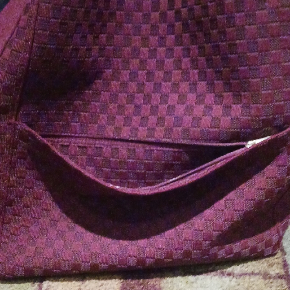 Rothy's Maroon Checkered Backpack - image 6